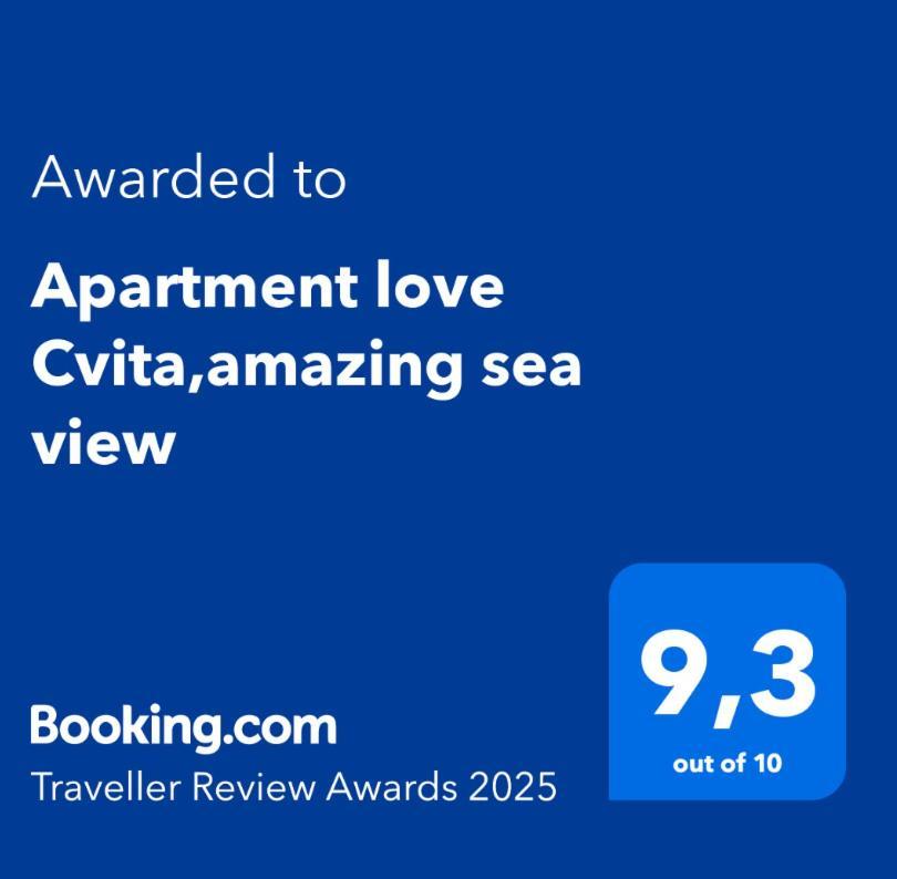 Apartment Love Cvita,Amazing Sea View Lukovo Dış mekan fotoğraf